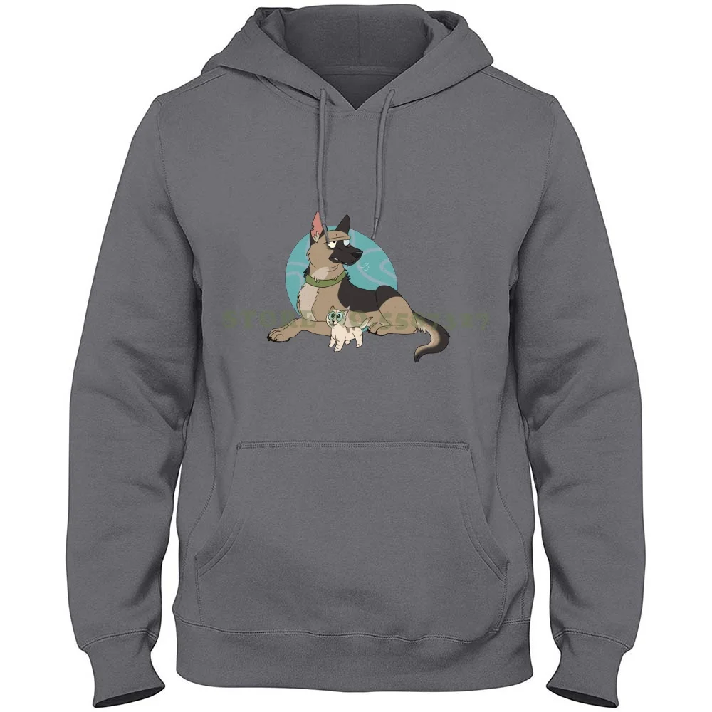 Brutus And Pixie 100% Pure Cotton Hoodie Comic Dog Cat Pixie And Brutus