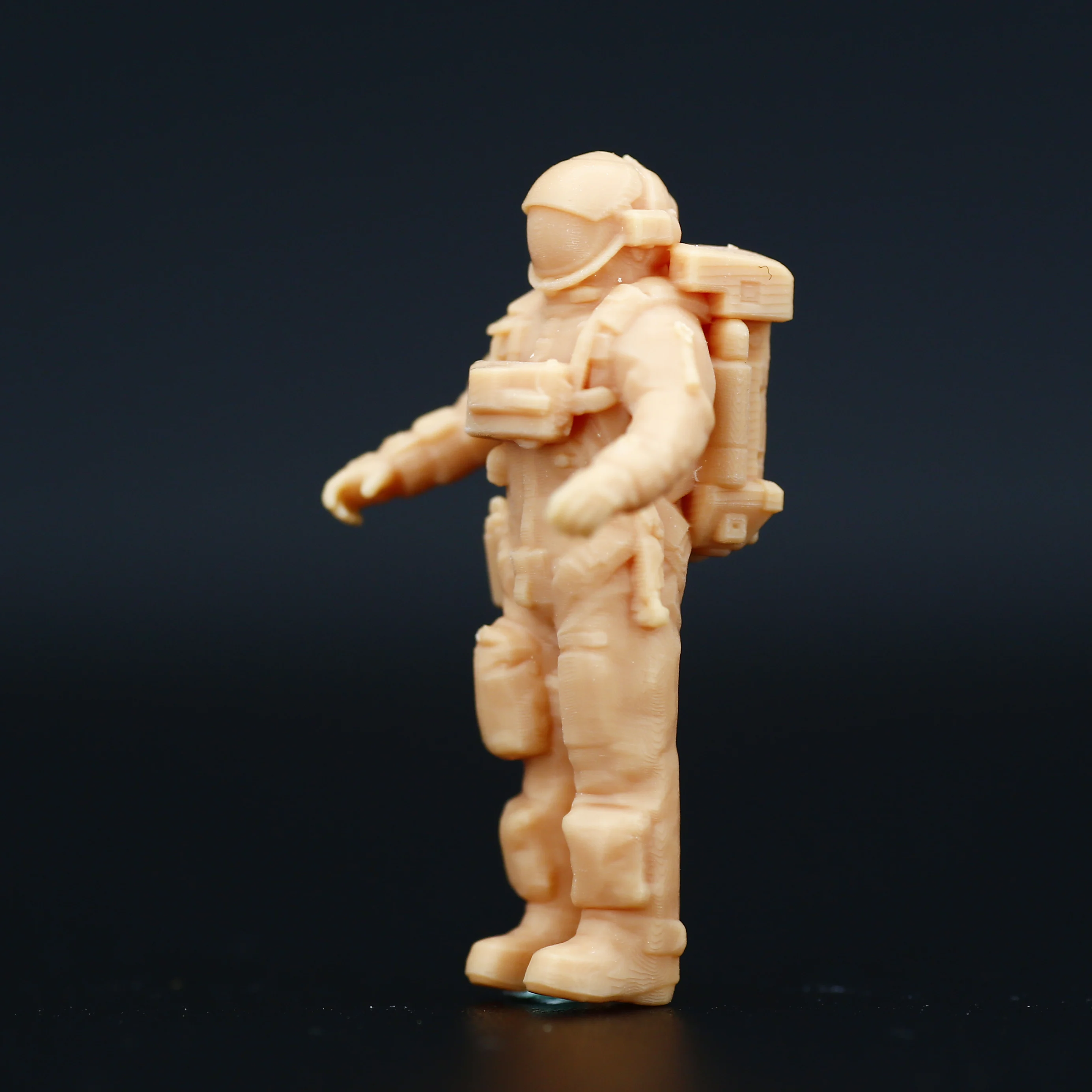 1:64 1/87 Astronaut Model Miniatuur Handwerk Figuur Wit Model Moeten Worden Gekleurd Door Jezelf