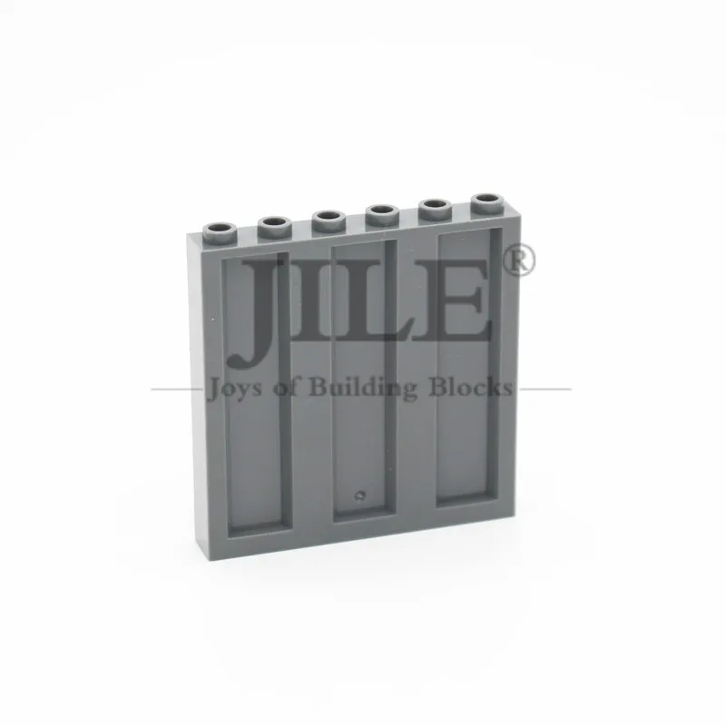 Building Blocks Moc Military Enclosing Wall Steel Plate 1x6x5 Corrugated 23405 Fence DIY Bricks Compatible with Assembles Parts