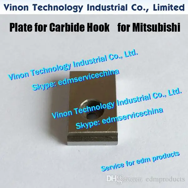 (2pcs) X268D104H01 Plate for Carbide Hook size:23x14x5mm for DWC-FA,RA machines MELA323813Z, MELA3-23813CD, DK18500,