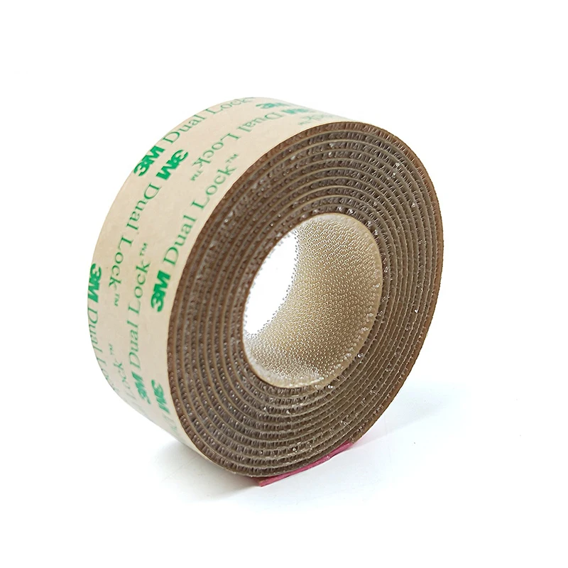 Imagem -03 - Limpar Cogumelo Adesivo Fastener Tape Acrílico Backing Tape Dual Lock Low Profile Fastener Reclosable Sj4570 x 50yd