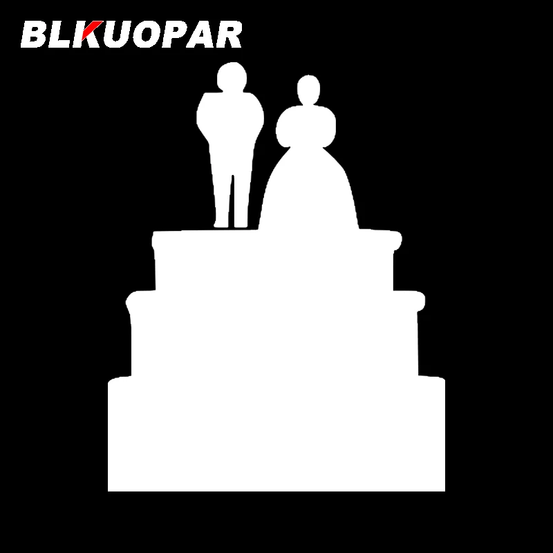 BLKUOPAR for Wedding Cake Clipart Silhouette Car Stickers Die Cut Waterproof Decals Vinyl Fashionable Skateboard Decor Protector