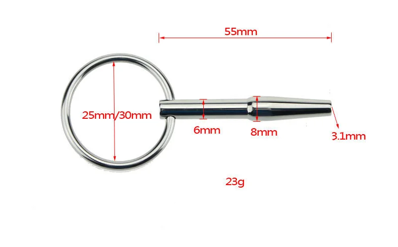 Catheter Sounds Penis Plug Stainless Steel Urethral Dilators with Penis Ring Urethral Sound Sex Toys Sex Products