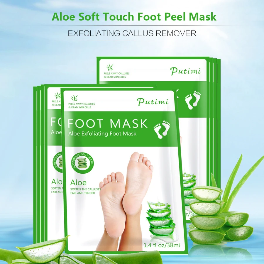 LAIKOU Exfoliating Foot Mask Remove Dead Skin Cuticles Baby Care Peeling foot film Socks for Pedicure Breathable Skin Care