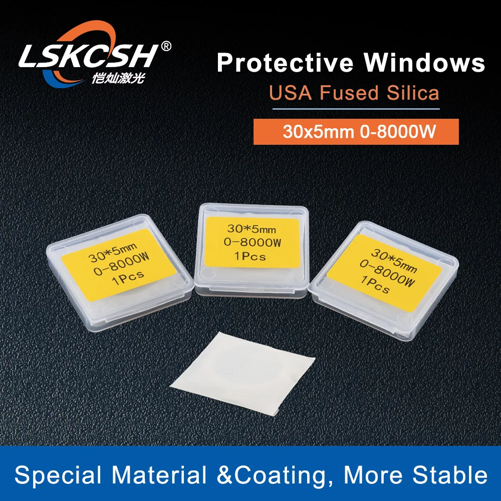 

LSKCSH Laser Protective Windows/protection mirrors Lens Cover Slides OG YD30 d5 0766719 0-8000W For Fiber Laser Cutting