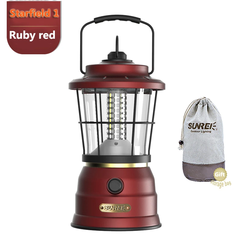 SUNREE Multifunct Camping lantern Retro Lantern Warm White 440 Lumen Battery Operated Lantern Hanging Lantern  Outdoor Lantern