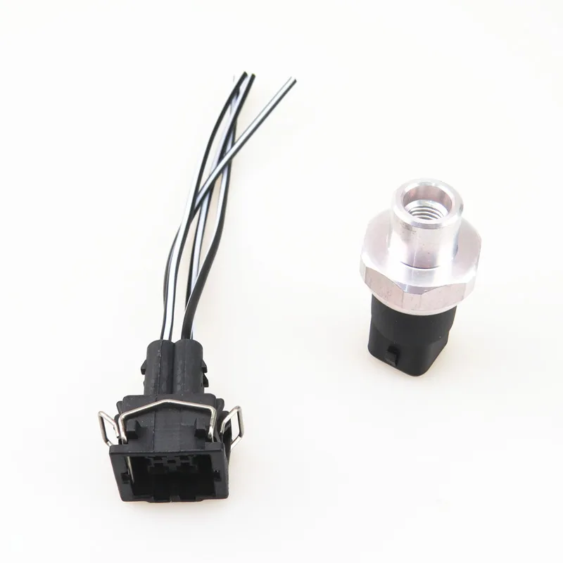 AZQFZ Air Conditioning Pressure Sensor Switch + Cable Plug For VW Passat B5 S4 S8 A4 A6 A8 Allroad 8D0 959 482 B 357 919 754