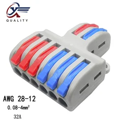 New type 1pcs/lot Mini Fast Wire Connector Universal Wiring Cable Connector Push-in Conductor Terminal Block Pin-222 SPL-62