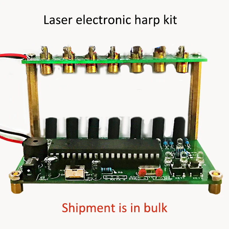 Laser Harp Kit Electronic Diy Training Welding 51 Single Chip Computer Electronic Organ Electronic Production Kit Parts