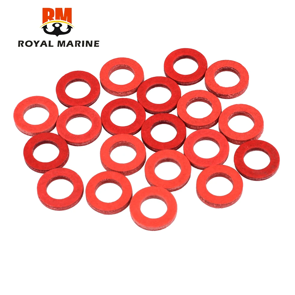 Junta inferior do selo vermelho, embalagem inferior para peças de motor de popa Yamaha Hidea, 332-60006-0, 332-60006, motor do barco, 20 pcs