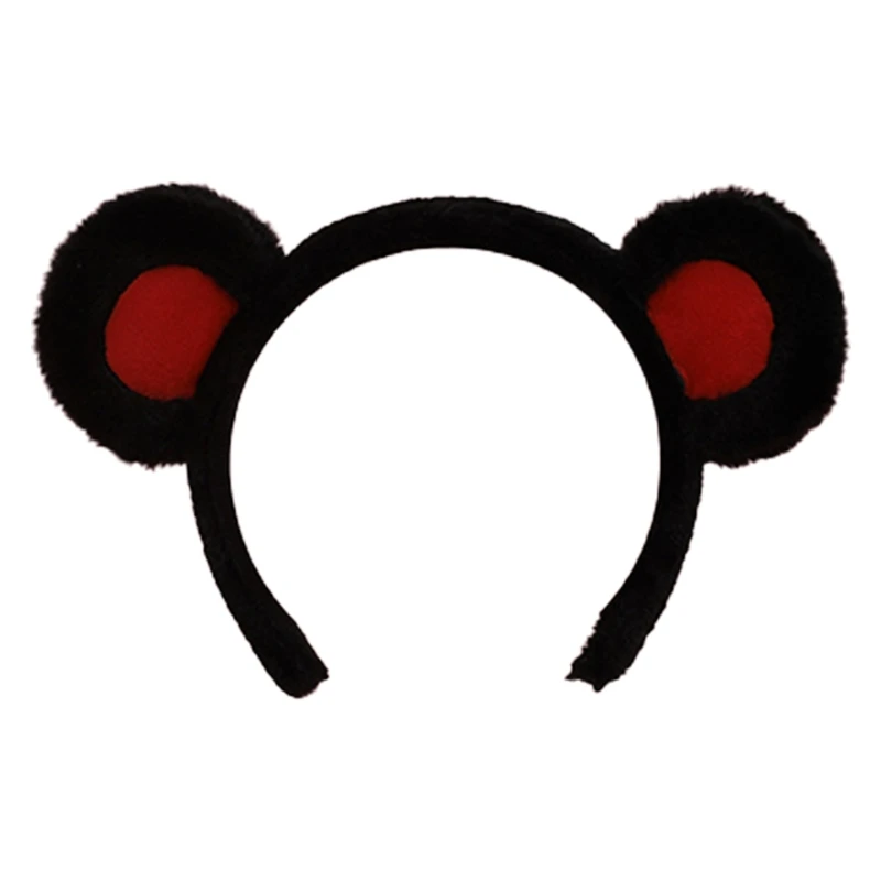 Lolita Plush Hair Hoop Animal Bear Ears Headwear Furry Headband Cute Headpiece Anime Fancy Dress Cosplay Accessories