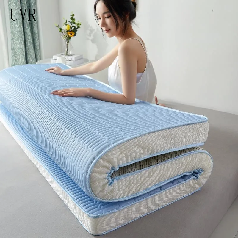 UVR Summer Natural Latex Mattress High Density Memory Foam Filling Tatami Comfortable Bed Employee Dormitory Mattress Help Sleep