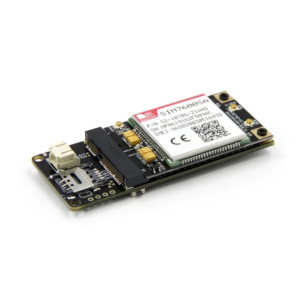 Carte de développement combinable de puce ESP32-WROVER-B avec SIMCOM SIM7070G SIM7080G SIM7020G SIM868 MINI PCIE agan & M & NB-IoT module