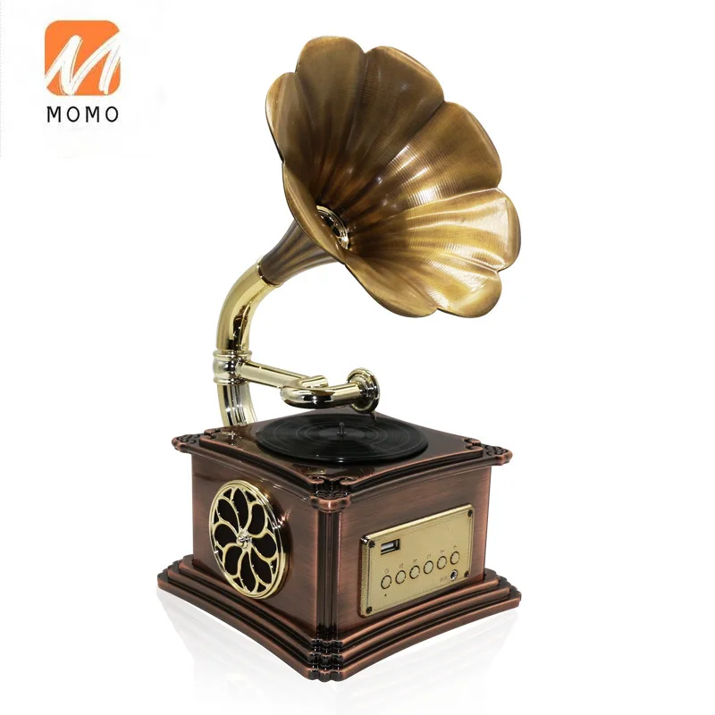 Mini phonograph   gramophone recorder home decoration gift for friend and parents