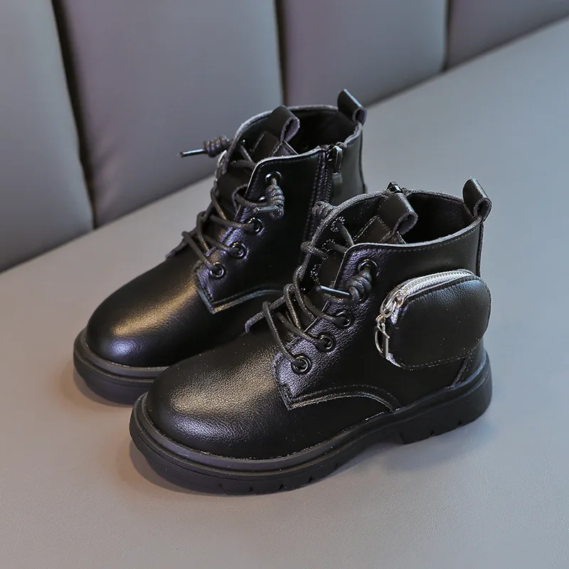 Girls boots 2022 new children short boots boys fashion spring and autumn single British style short boots