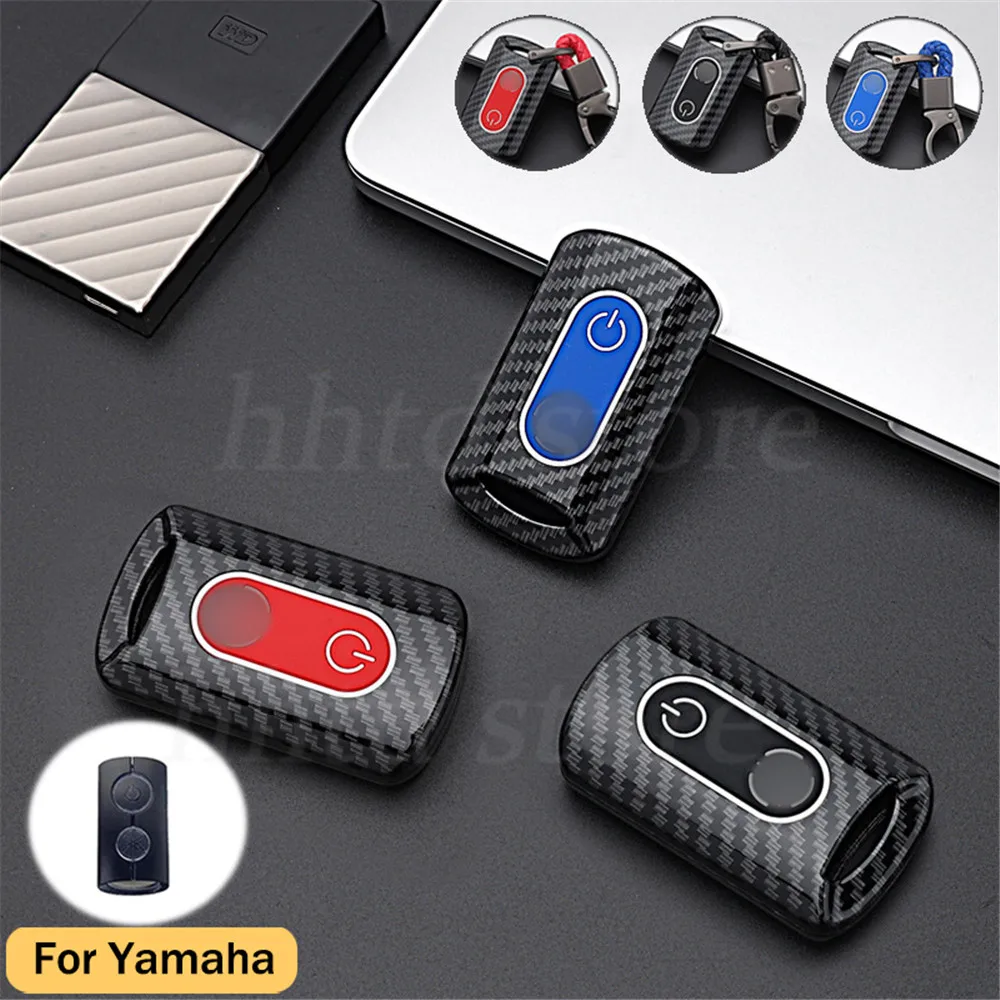 

Carbon Fiber Motorcycle Key Fob Case Cover Shell Skin Holder Protector For Yamaha NVX XMAX QBIX AEROX JAUNS Accessories Styling