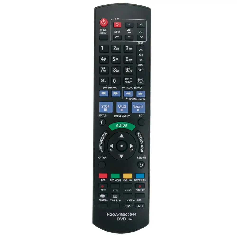 

New N2QAYB000644 Replaced Remote Control fit for PANASONIC Blu-Ray DVD RECORDER N2QAYB000479