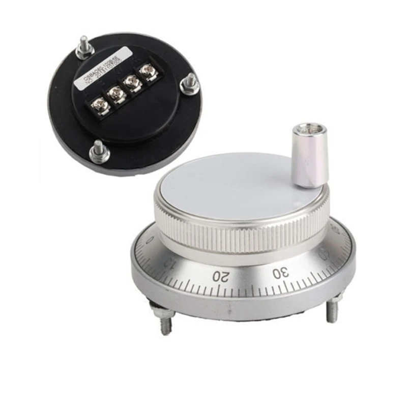 New 12V 25PPR Eletronic Hand Wheel Manual Pulse Encoder Generator CNC Pulser Handwheel 60mm 80mm