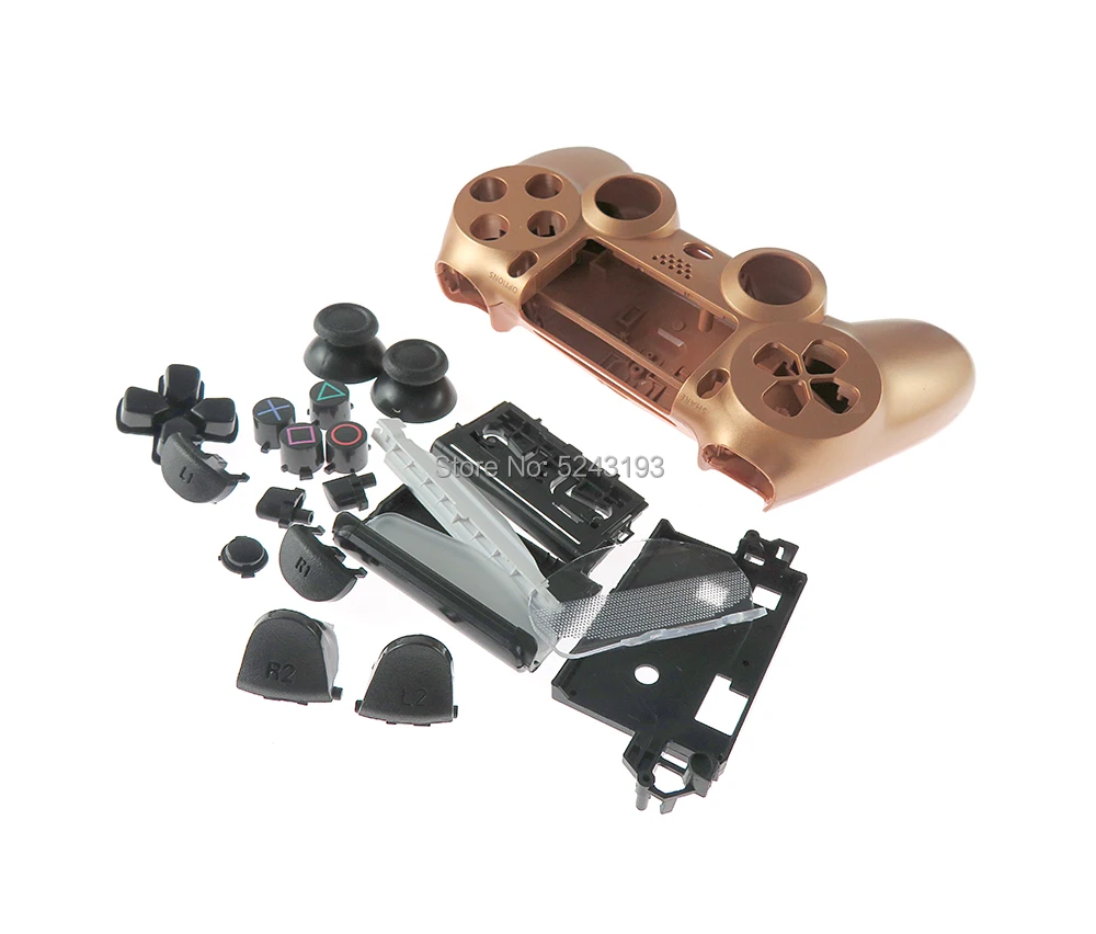 استبدال قذيفة كاملة وأزرار طقم عصري ل DualShock 4 ، بلاي ستيشن 4 ، PS4 برو ، تحكم ضئيلة ، الإسكان غطاء كيس ، Jds 040