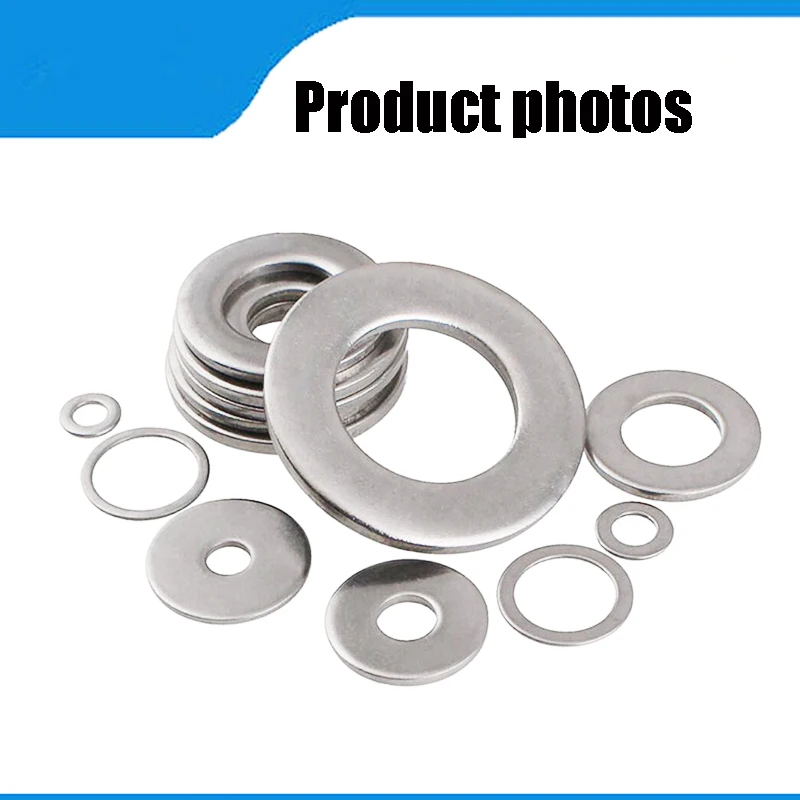 304 stainless steel gasket ultra-thin metal screw flat washer standard increase thickening meson washer M2 M3 M5 M M8 M10 M20