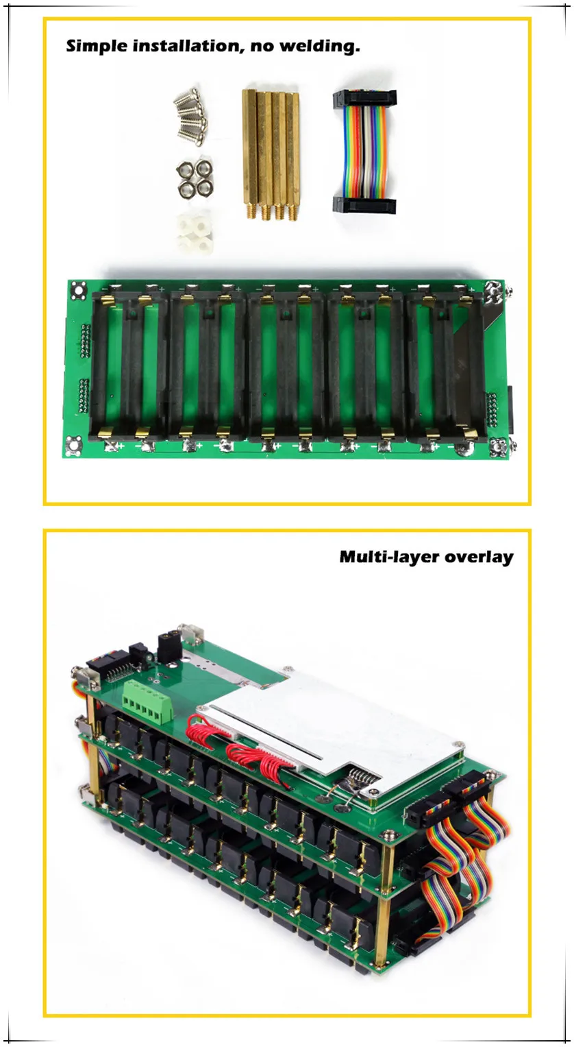 Kit Batteria Li-ion 12V 3S 7P 40A Fai-da-te, Supporto E Custodia Per Power Wall Con Celle 18650