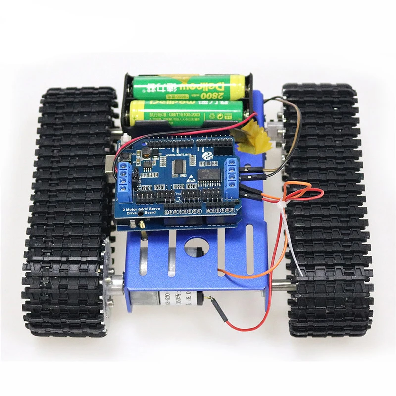 ESPduino Điều Khiển 2WD T100 Thông Minh RC Robot Xe Khung Xe Bộ 2 Động Cơ & 16 Chiều Servo Ổ hội Đồng Giáo Dục Tự Làm Cho Arduino