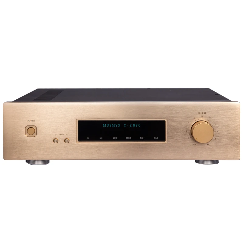 

New High-end re-engraved Accuphase circuit MUSMYS C-2820 fever flagship pre-amplifier, support RCA and Balanced input output