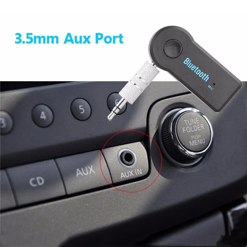 Mini 3.5mm Jack oto AUX Stereo Bluetooth alıcısı ses alıcı müzik adaptörü kiti hoparlör MP3 araba kulaklık PC için verici