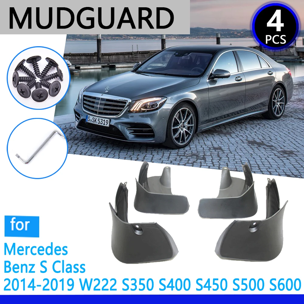 

Mudguards fit for Mercedes Benz S Class W222 2014~2019 2015 2016 2017 2018 Car Accessories Mudflap Fender Auto Replacement Parts