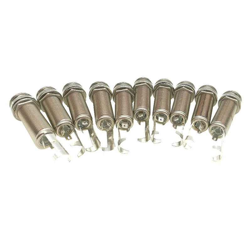 10pcs/lot CYLINDER GUITAR ENDPIN JACK NICKEL STRAP PIN