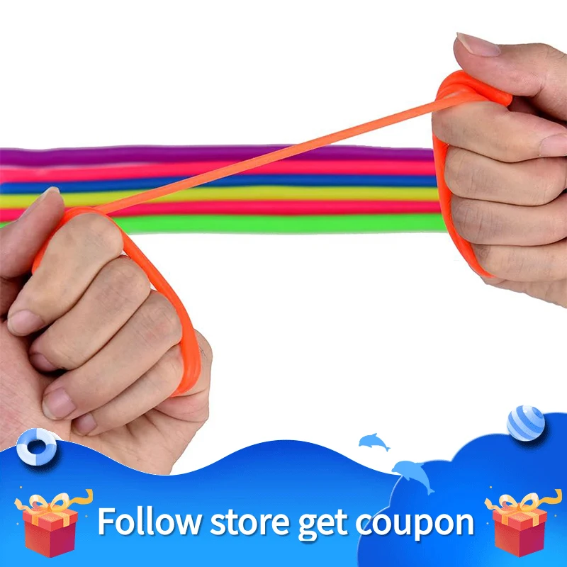 

TPR Noodle Stretch String Rubber Fidget Toys Antistress Decompression Rope Jokes Elastic Relief Autism Adult toys Children