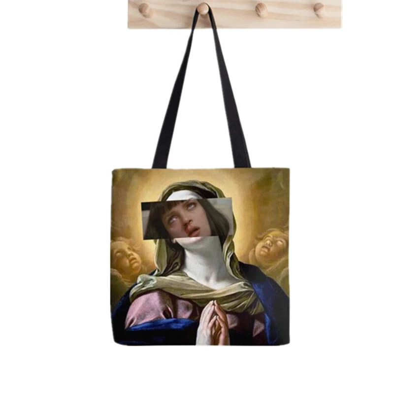 2021 Shopper Rabbit Season Tote Bag Printed Tote Bag women Harajuku shopper handbag girl Shoulder shopping bag Lady Canvas Bag
