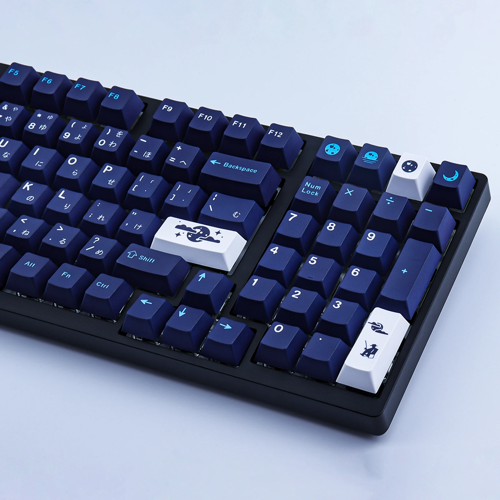 DCS Blue Moon PBT Keycap 129 klawiszy profil wiśniowy DYE-SUB spersonalizowane GMK Blue Hell klawisze do klawiatury mechanicznej