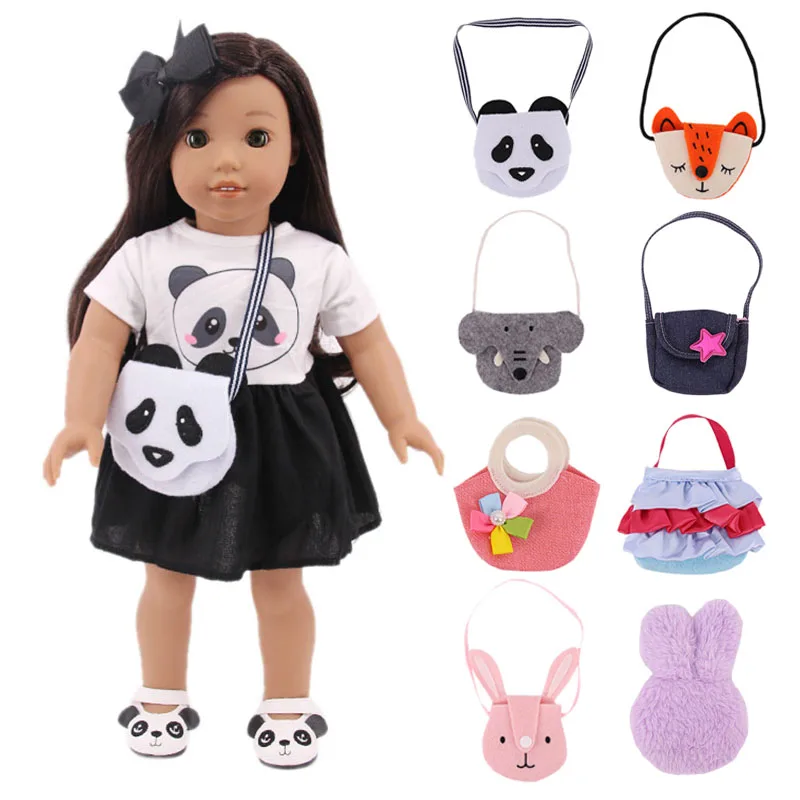 Doll Clothes Variety Accessories Set Cute Bunny Bag For 18 Inch American Doll &43Cm Born Baby Doll For Girls Our Generation Gift