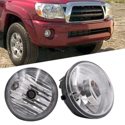 Pair LH RH Bumper Fog Light Lamps w/Bulbs for 2005 2006 2007 2008 2009 2010 2011 Tacoma 2007-2013 Tundra
