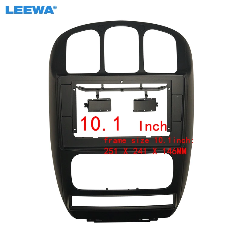 

LEEWA Car 10.1 inch Big Screen Android Stereo Player Fascia Panel Frame Dash Mount Kit For Chrysler Grand Voager 2001-2007 #5314