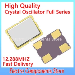 5PCS/Lot 12.288MHZ SMD 3225 OSC Active Crystal Oscillator 12.288M 12.288 MHZ 4PIN 3.2*2.5mm Quartz Oscillators Clock Crystals