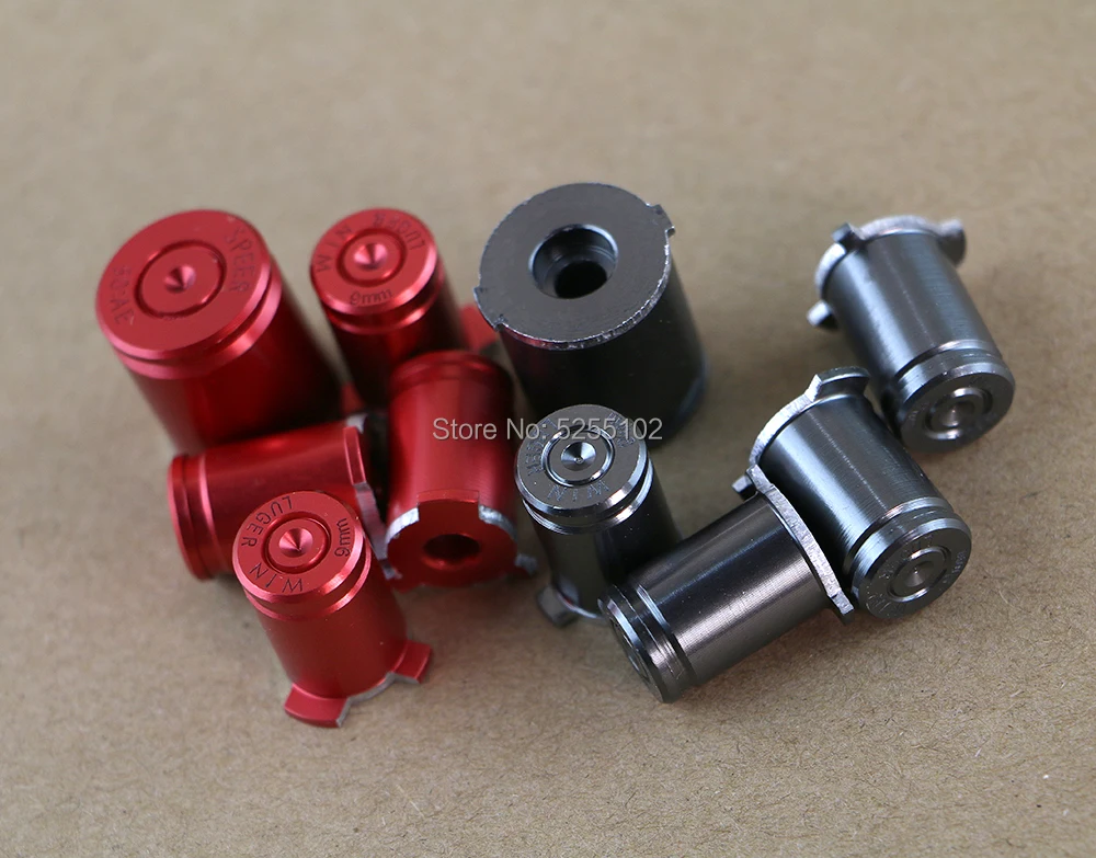 1set For Xbox 360 Controller Buttons Aluminium Alloy Metal material 9mm ABXY Bullet buttons kit replacement for Xbox360