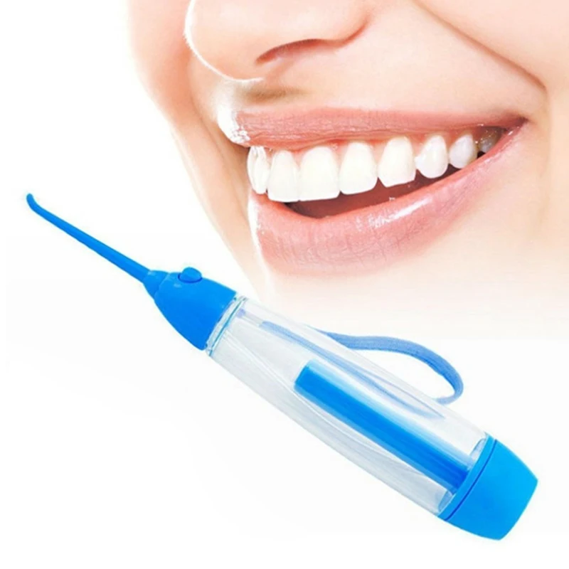 Manual Dental Water Jet Noiseless Nonelectric Travel Dental Floss Teeth Cleaner Dental Cleaning Device Water Flosser 70ML