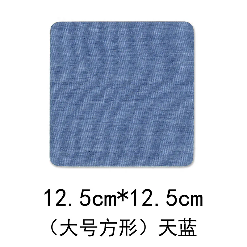 Clothing Thermoadhesive Patches Black Dark Blue Light Blue Patches For Clothing Fusible Patches On Clothing Elbow DIY Stickers