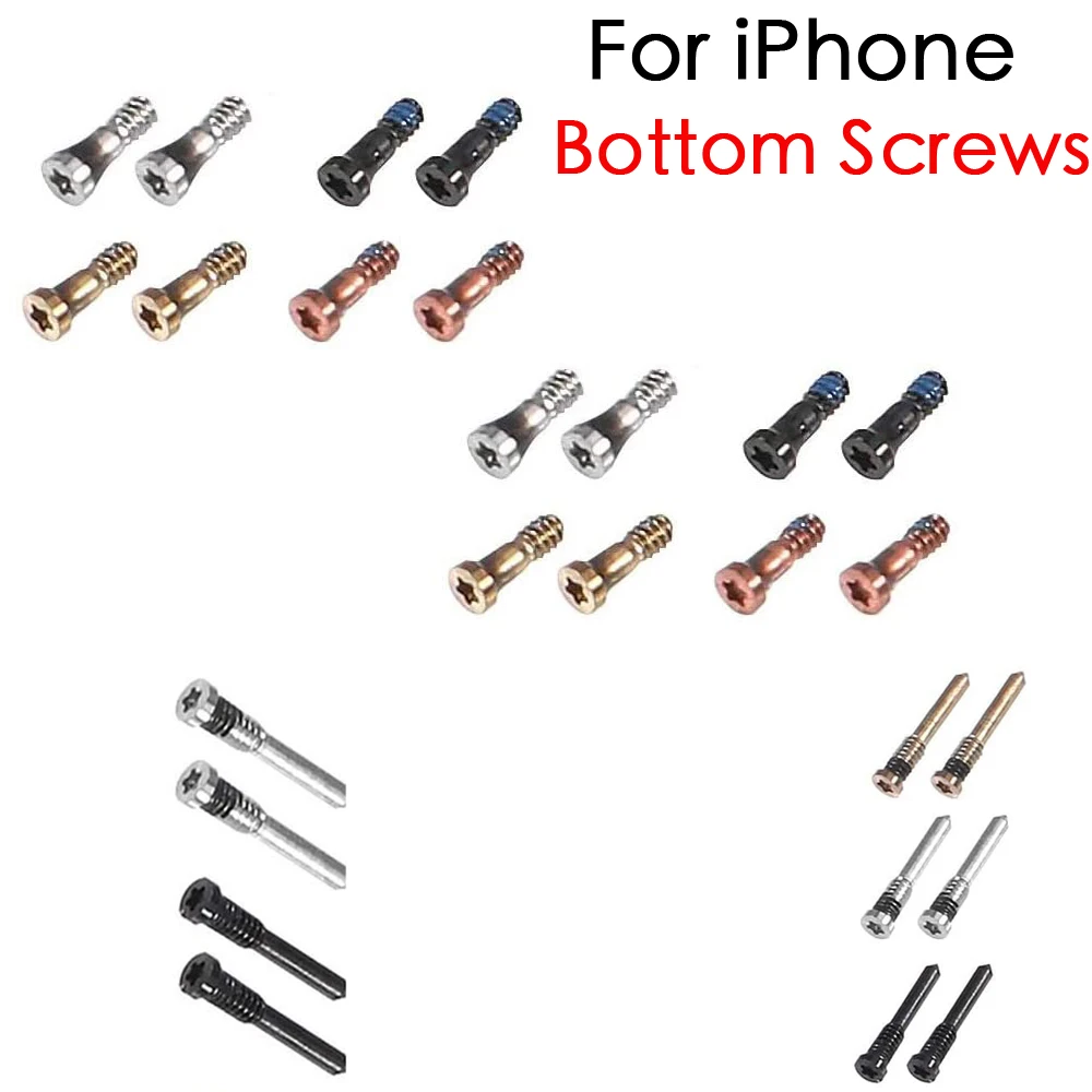 10 PCS Bottom 5- Point Star Dock Screws for iPhone 5 5s 6 6Plus 6s 6sPlus  7 7Plus 8 Plus X