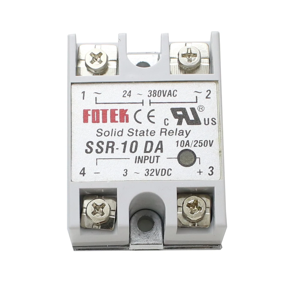 SSR-10 25  40 50 60 75 80  100DA DC control AC SSR white shell Single phase Solid state relay without plastic SSR-25DA SSR-40DA