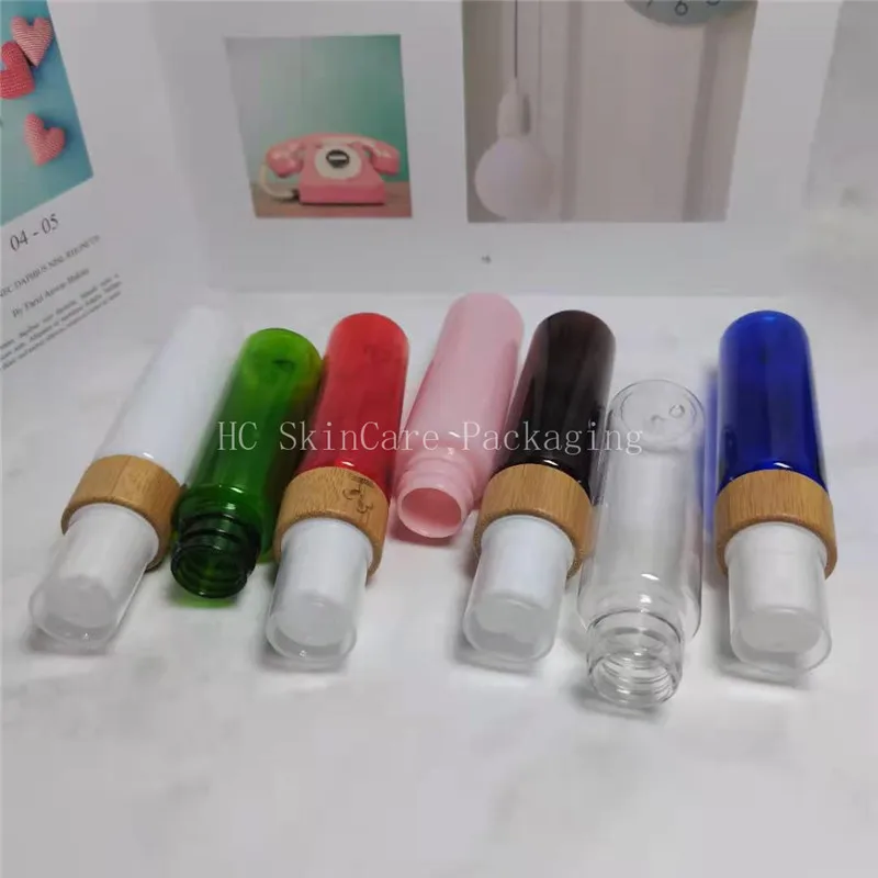 

High Grade PET Plastic Alcohol Bottle 60ml Perfume Bottle PET Colored Plastic Cosmetic Skin Care Subpackage Boston Bottles