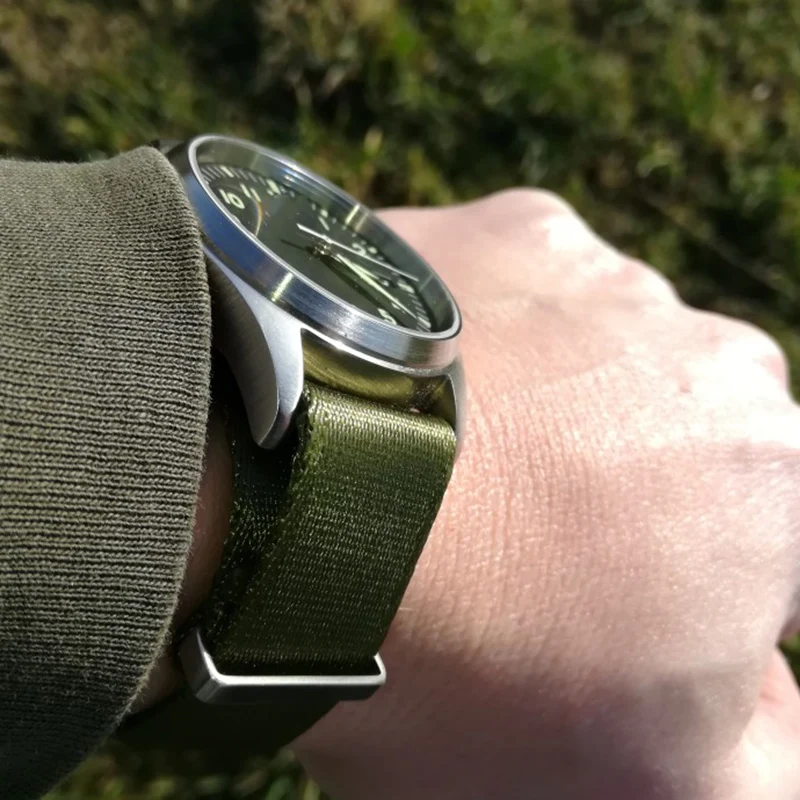 Hochwertiges Nylonarmband, 20 mm, 22 mm, Sicherheitsgurt, Uhrenarmband, universeller Typ, Sport, für den Austausch des Armbands – Detail 2
