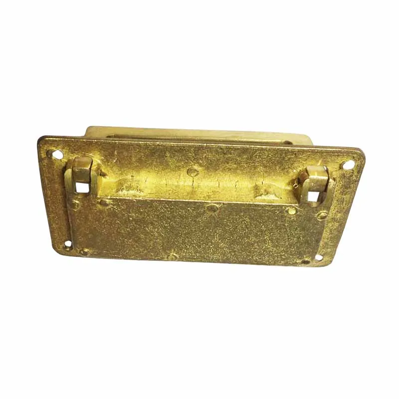 Tatami Brass Square Hidden Cabinet Pull Embedded Simple Concealed Pure Copper Knobs Furniture Handle Home Improvement