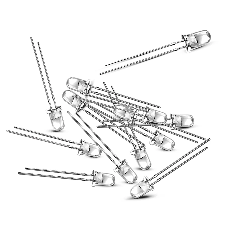 

1000PCS 3MM Blue DIP LED Water Clear Short Pins 460-463NM 3.0-3.2V 4500-5500MCD
