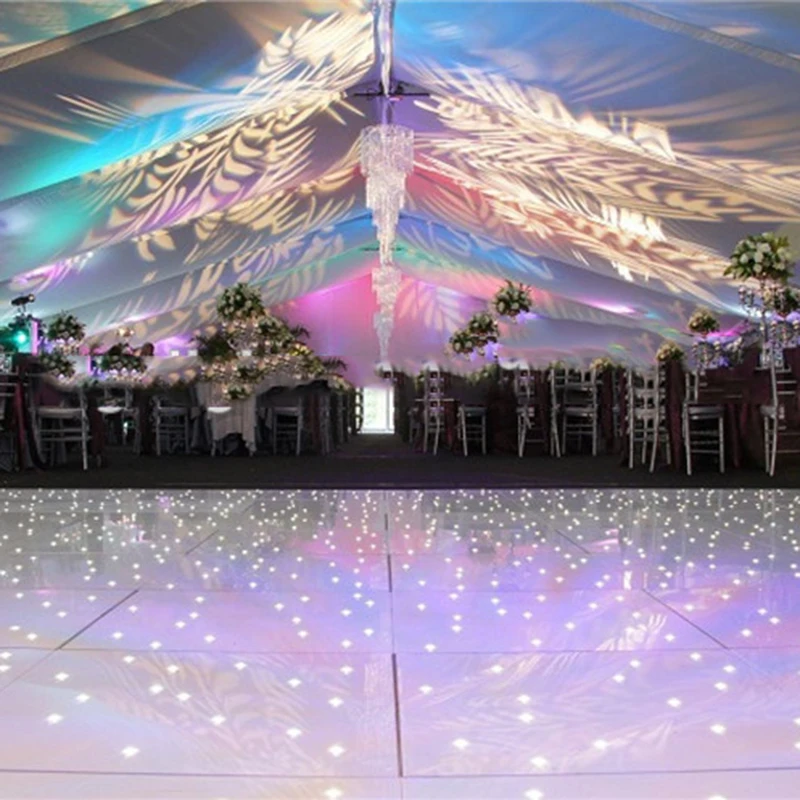 

Acrylic Floor Panels Wedding Illuminated Portable Disco White Starlit Star LED Dance Floor With Light