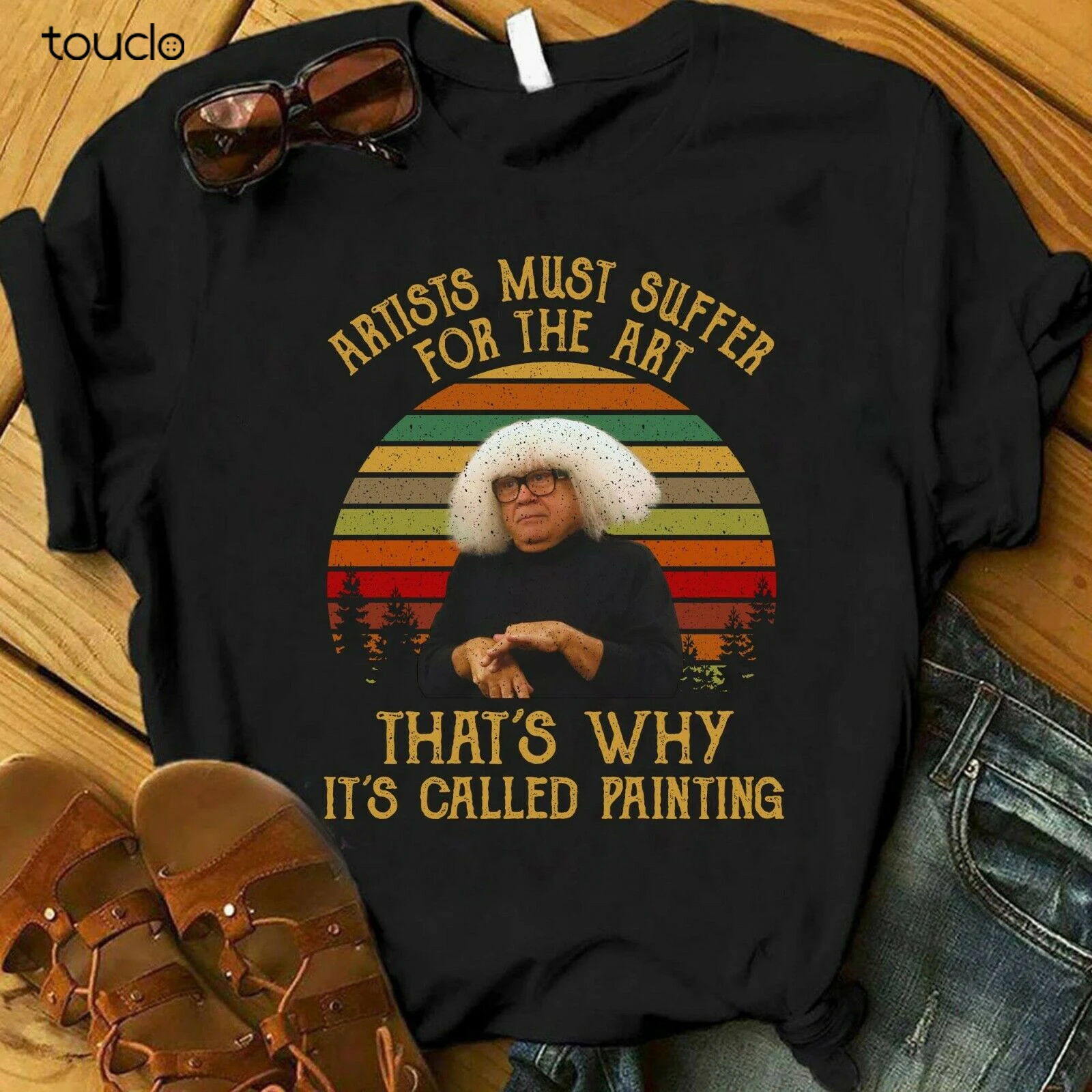 Artists Must Suffer For Art Shirt Ongo Gablogian Frank Reynolds Unisex Xs-3Xl