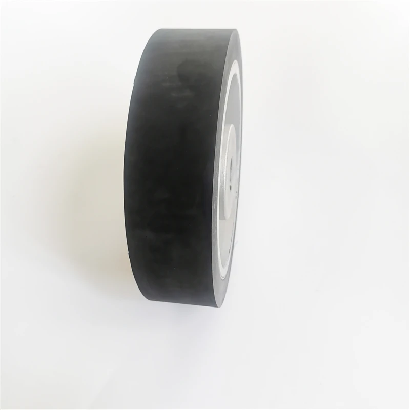 200*50mm Solid Belt grinder Rubber Contact Wheel Abrasive Belts Set Inner Hole 24mm key 8x4mm