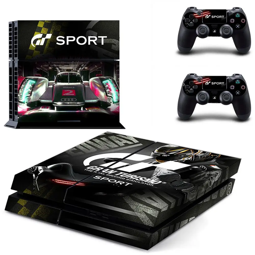 Gran Turismo GT Sport PS4 Skin Sticker Decal Cover For PS4 Console & Controller Skins